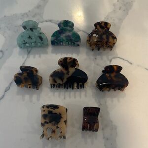 Set of 7 Stylish Hair Claw Clips